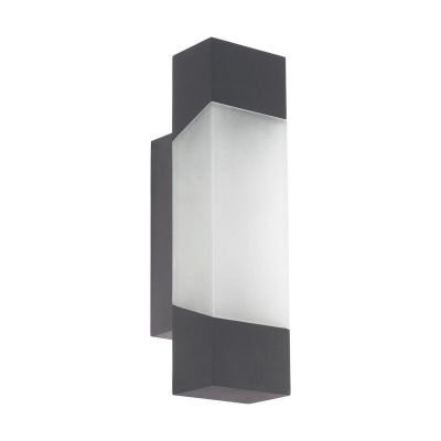 Luminaire extérieur anthracite en métal, Evan, IP44