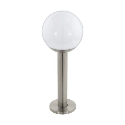 Luminaire extérieur argenté en acier inoxydable, Baukje, IP44