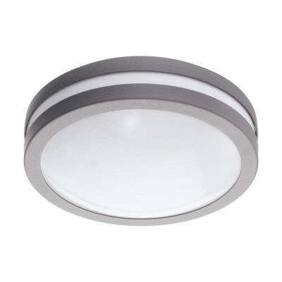Luminaire extérieur argenté en métal, Justin, IP44