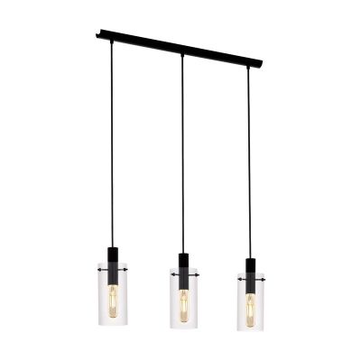 Suspension noire en verre, Jovanni