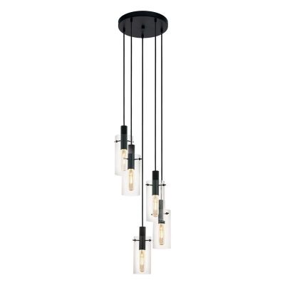 Suspension noire en verre, Jovanni