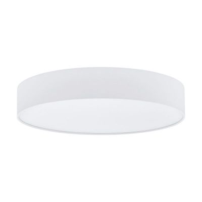 Plafonnier blanc en plastique, Sila, 40W, blanc chaud à froid réglable LED, avec télécommande