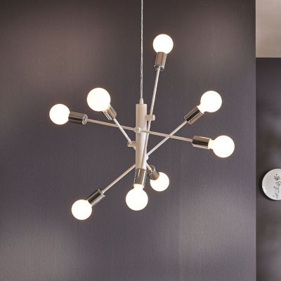 Suspension blanche en acier, Pauline