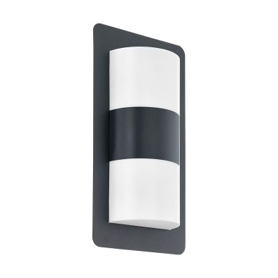 Luminaire extérieur anthracite en acier, Maika, IP44
