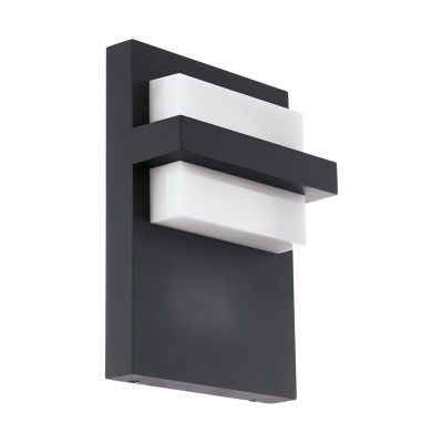 Luminaire extérieur anthracite en aluminium, Nicol, 10W, 3000K LED, IP44