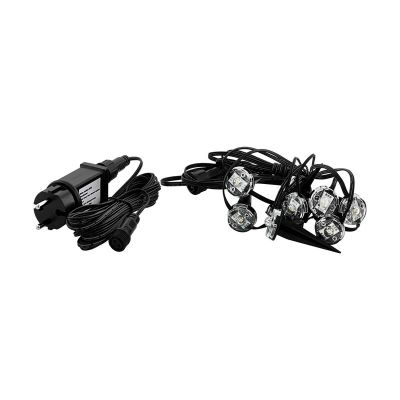 Spot à piquer extérieur transparent en plastique, Vanja, 3W, 3000K LED, IP65