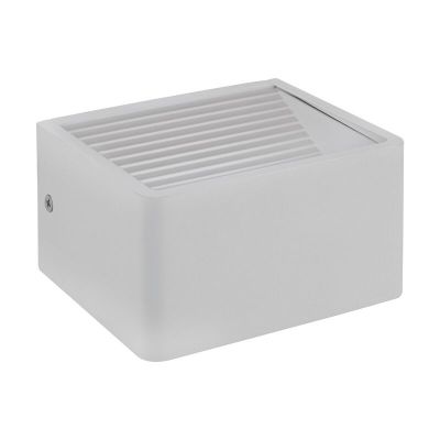 Luminaire extérieur blanche en aluminium, Nicoliene, 6W, 3000K LED, IP65