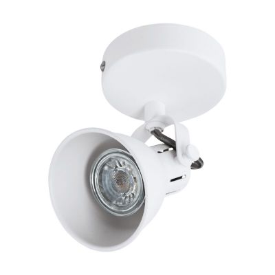 Spot plafond blanc en acier, Tinke