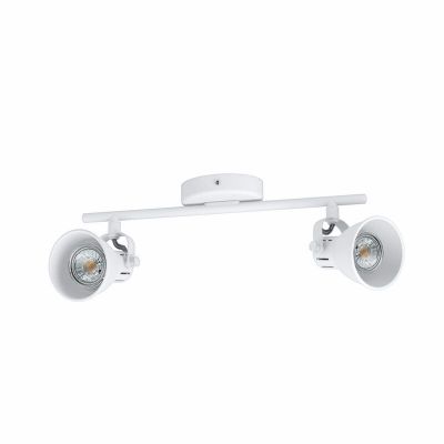 Spot plafond blanc en acier, Tinke