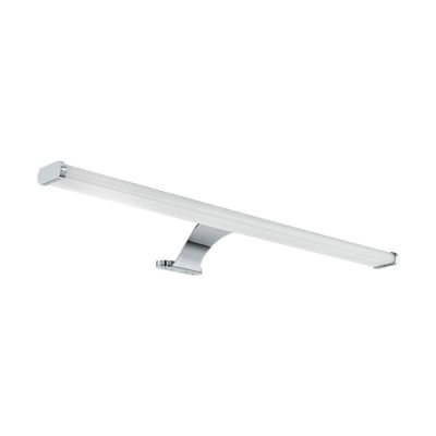 Éclairage miroir chromé en acier, Yvanka, 10W, 3000K LED, IP44