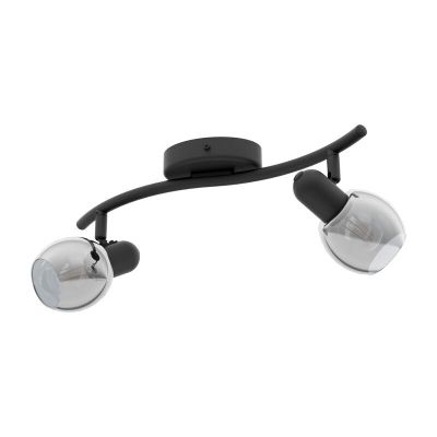 Spot plafond noir en acier, Ritchy