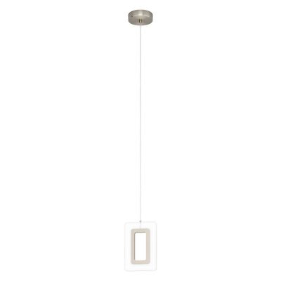 Suspension nickel en plastique, Niels, 5W, 3000K LED