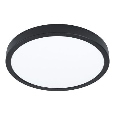 Plafonnier noir en acier, Pascale, 20W, 3000K LED