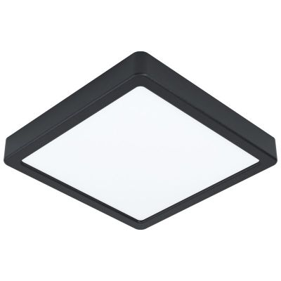 Plafonnier noir en acier, Pascale, 16W, 3000K LED