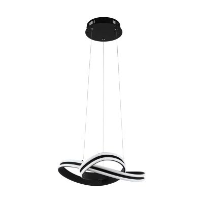 Suspension noire en plastique, Marigje, 18W, 3000K LED