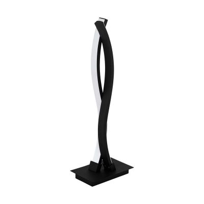 Lampe de table noire en aluminium, Arantxa, 10W, 3000K LED, avec interrupteur