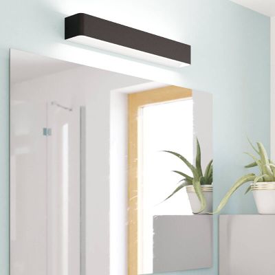 Applique salle de bain noire en aluminium, Rafael, 26,5W, 3000K LED, IP44