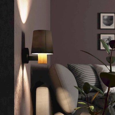 Applique murale taupe en tissu, Teodora