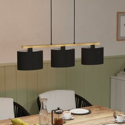 Suspension en bois marronne, Magali