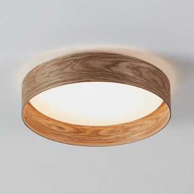 Lampe plafond marronne en aluminium, Jolene, 24W, 3000K LED