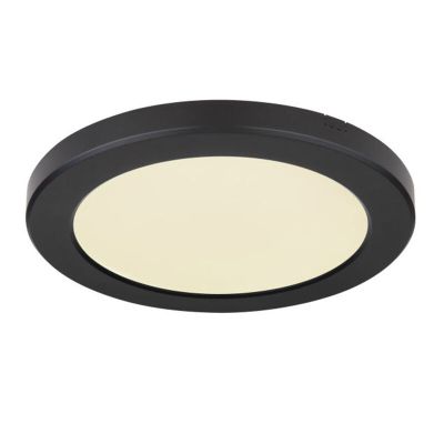 Lampe plafond noire en plastique, Cage, 18W, couleur réglable LED