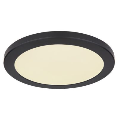 Lampe plafond noire en plastique, Cage, 24W, couleur réglable LED