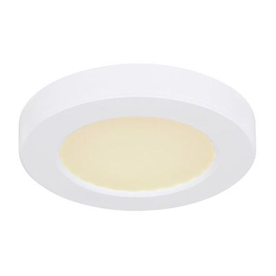 Lampe plafond blanche en plastique, Cage, 6W, couleur réglable LED