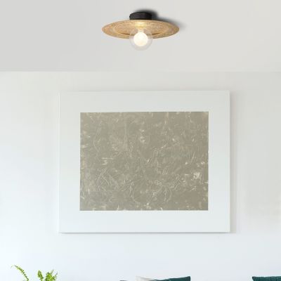 Plafonnier noir en métal, Rimke