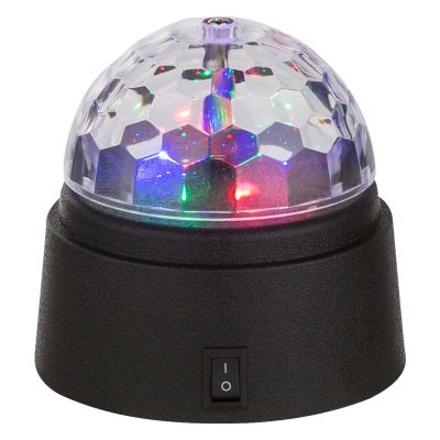 Lampe disco en plastique multicolore, Laurin, 0,6W, RGB LED, avec interrupteur