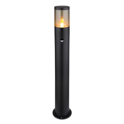 Luminaire extérieur noir en acier inoxydable, Lambert, IP44