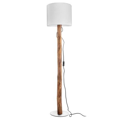 Lampadaire rustique bois, Najima, avec interrupteur