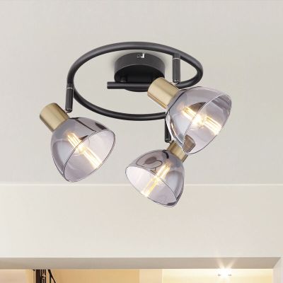 Spot plafond doré en verre, Arthur