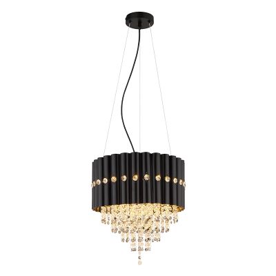 Lustre noir en cristal, Moniek
