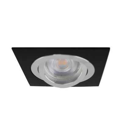 Spot encastré noir en aluminium, Heido