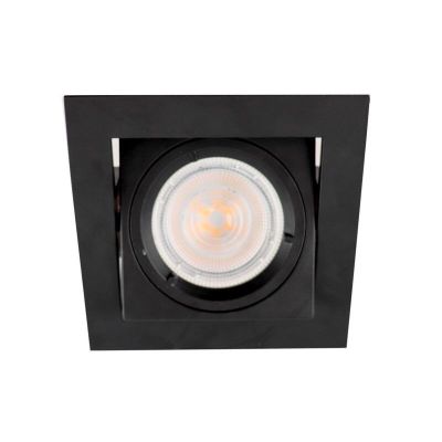 Spot encastré noir en métal, Filo