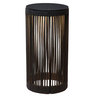 Lampadaire rechargeable moderne noire, Pingi, 3W, 3000K LED, IP44, gradable en 3 étapes