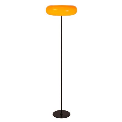 Lampadaire rétro orange, Sentino, avec interrupteur