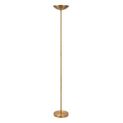 Lampadaire liseuse moderne laiton, Zenith, 20W, 3000K LED, avec variateur tactile
