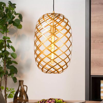 Suspension moderne dorée, Wolfram