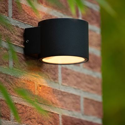 Applique up and down moderne noire, Oxford, IP54