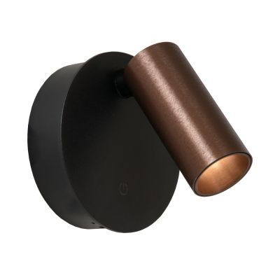Applique murale rechargeable moderne marronne, Toni, 2W, 2700-4000K, avec variateur tactile