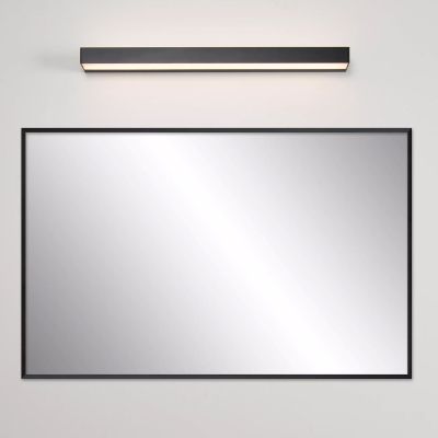 Applique salle de bain moderne noire, Alexa, 8W, 3000K LED, IP44