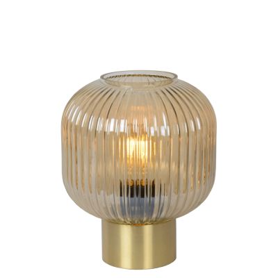 Lampe de table rétro ambre, Maloto, avec interrupteur