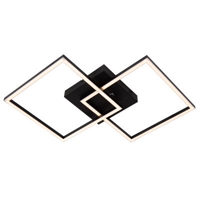 Lampe plafond moderne noire, Arianne, 23W, white switch LED