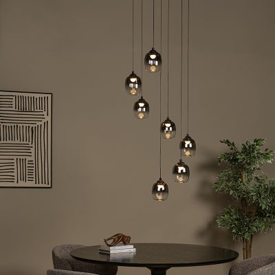 Suspension moderne grise, Tamino, 7W, 3000K LED