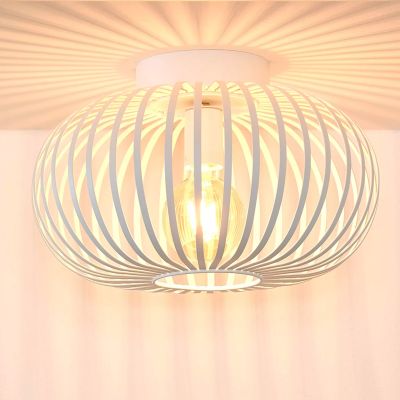Lampe plafond rétro blanche, Manuela