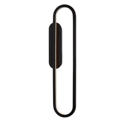 Applique murale moderne noire, Thelma, 22W, dim to warm LED