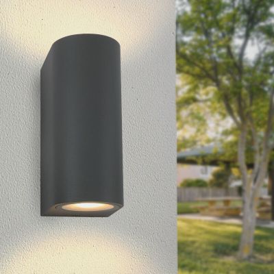 Luminaire extérieur en aluminium anthracite, Corina, IP44