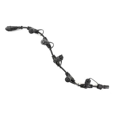 Câble de distribution noir de 0,5 m, avec 5 sorties