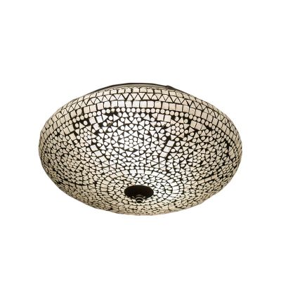 Lampe plafond orientale transparente mosaïque, Louay